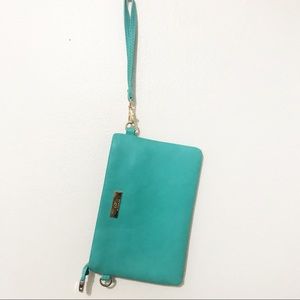 Turquoise wristlet